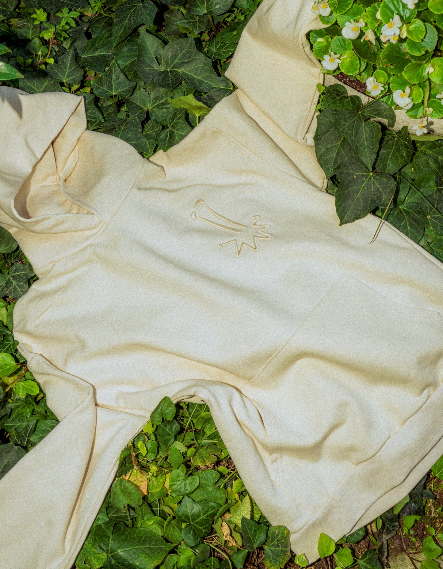 Felpa con cappuccio - Avorio